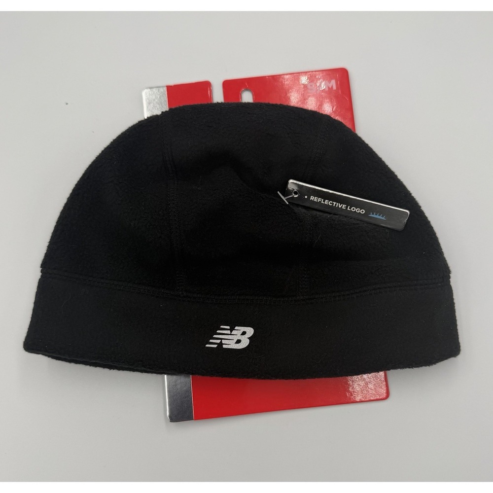 New Balance Youth Trailblazer Fleece Hat Black S/M Reflective